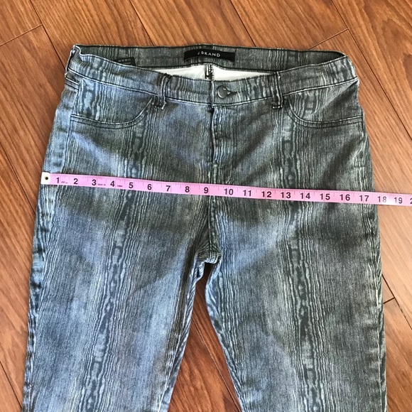 J.Brand Green Patterned Jeans Size 31 - Picture 4 of 7